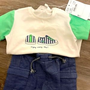 Baby boy two piece short set